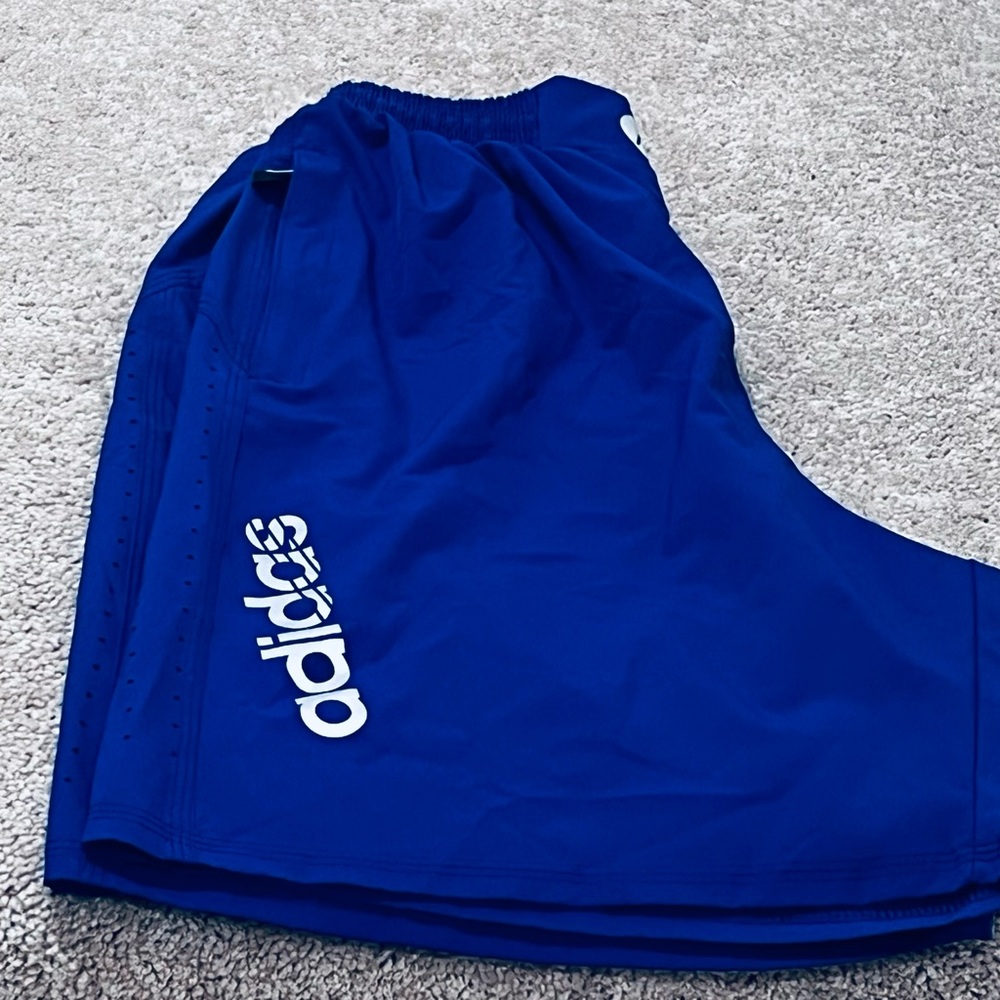 Adidas F50 Blue Training Shorts Men’s XL Athletic Gym Soccer Performance - Picture 6 of 10